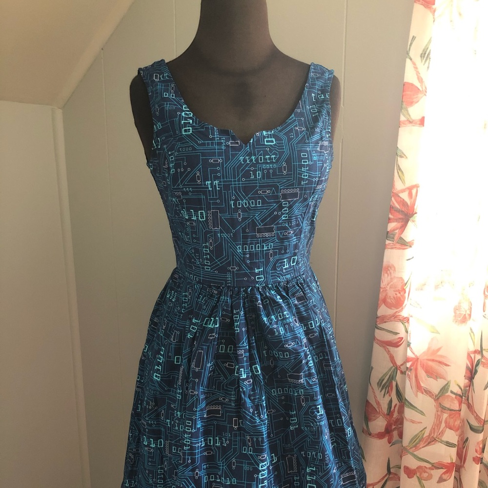 Modcloth As Days Go Binary A-Line Dress - image 1